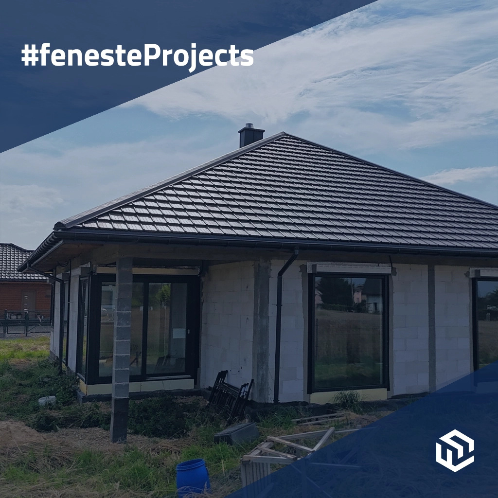 Maison de plain-pied avec grand vitrage 🎥 projets profiles-de-fenetre pvc veka  